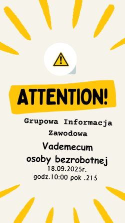 Zdjęcie artykułu Grupowa Informacja Zawodowa dla osób nowozarejestrowanych do 30r.ż.