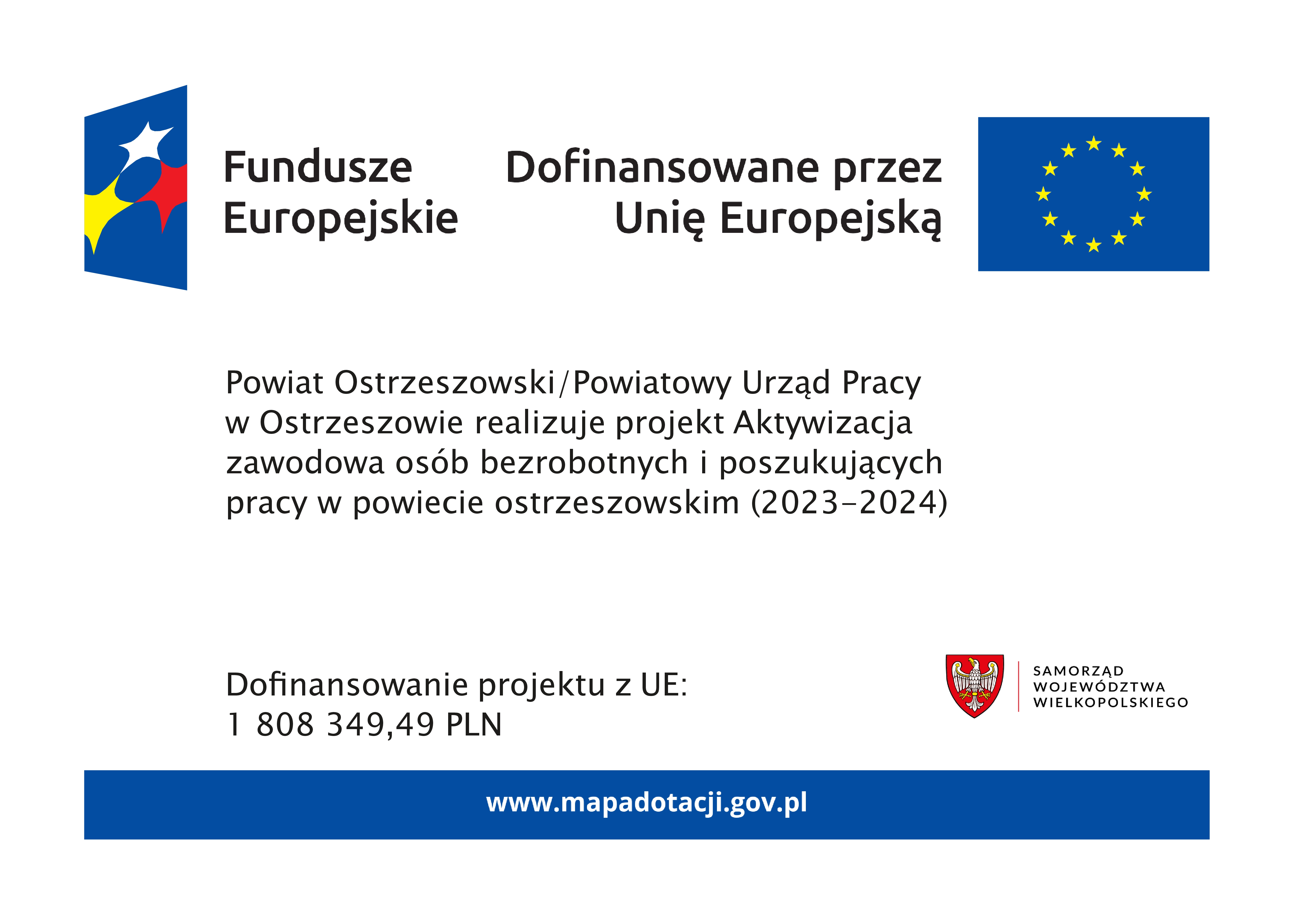Plakat inf. o finansowaniu z EFS+